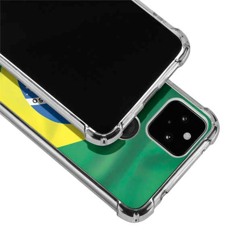 Brazil Flag Google Pixel 4a 5G Clear Case